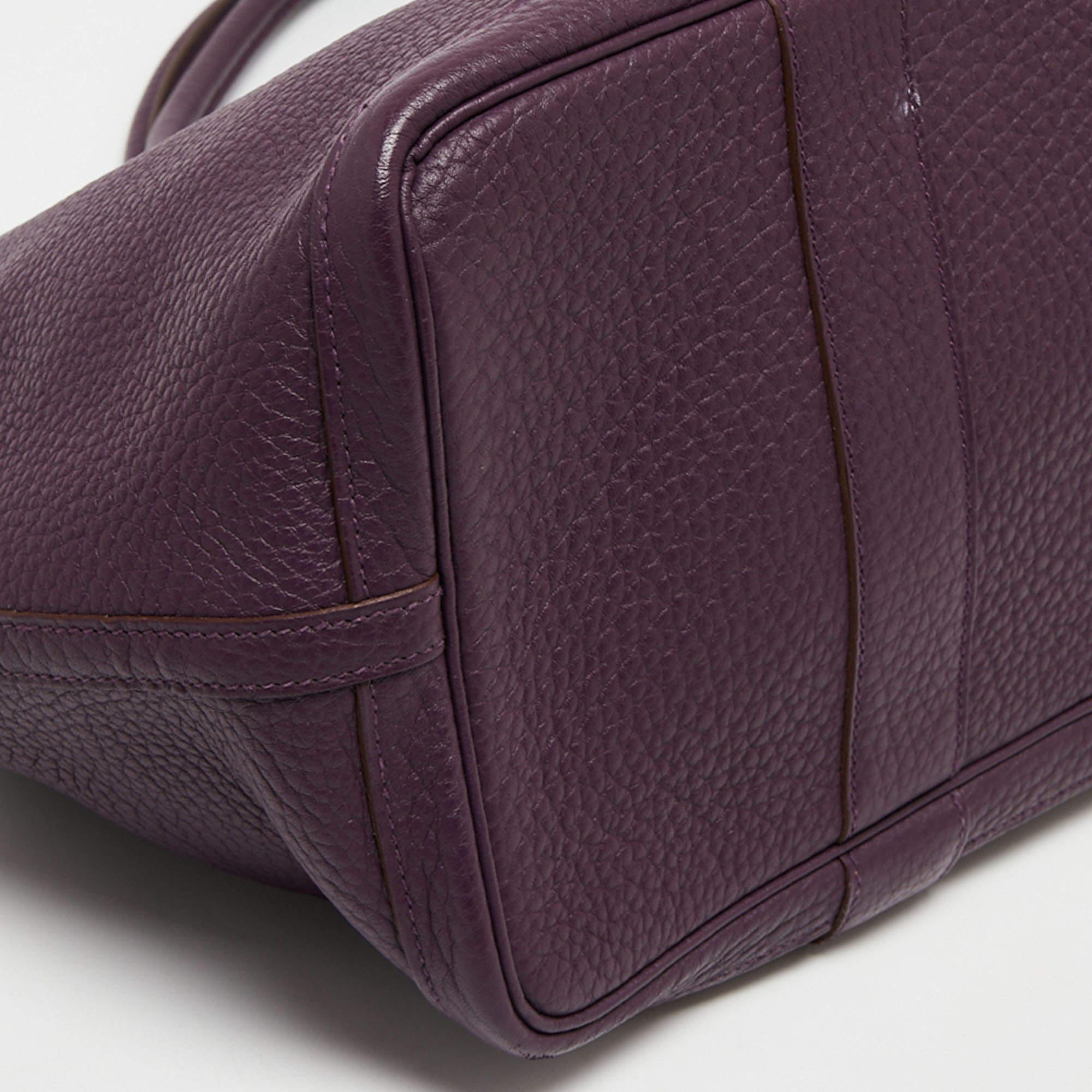 Women's Hermes Cassis Negonda Leather Garden Party 36 Bag