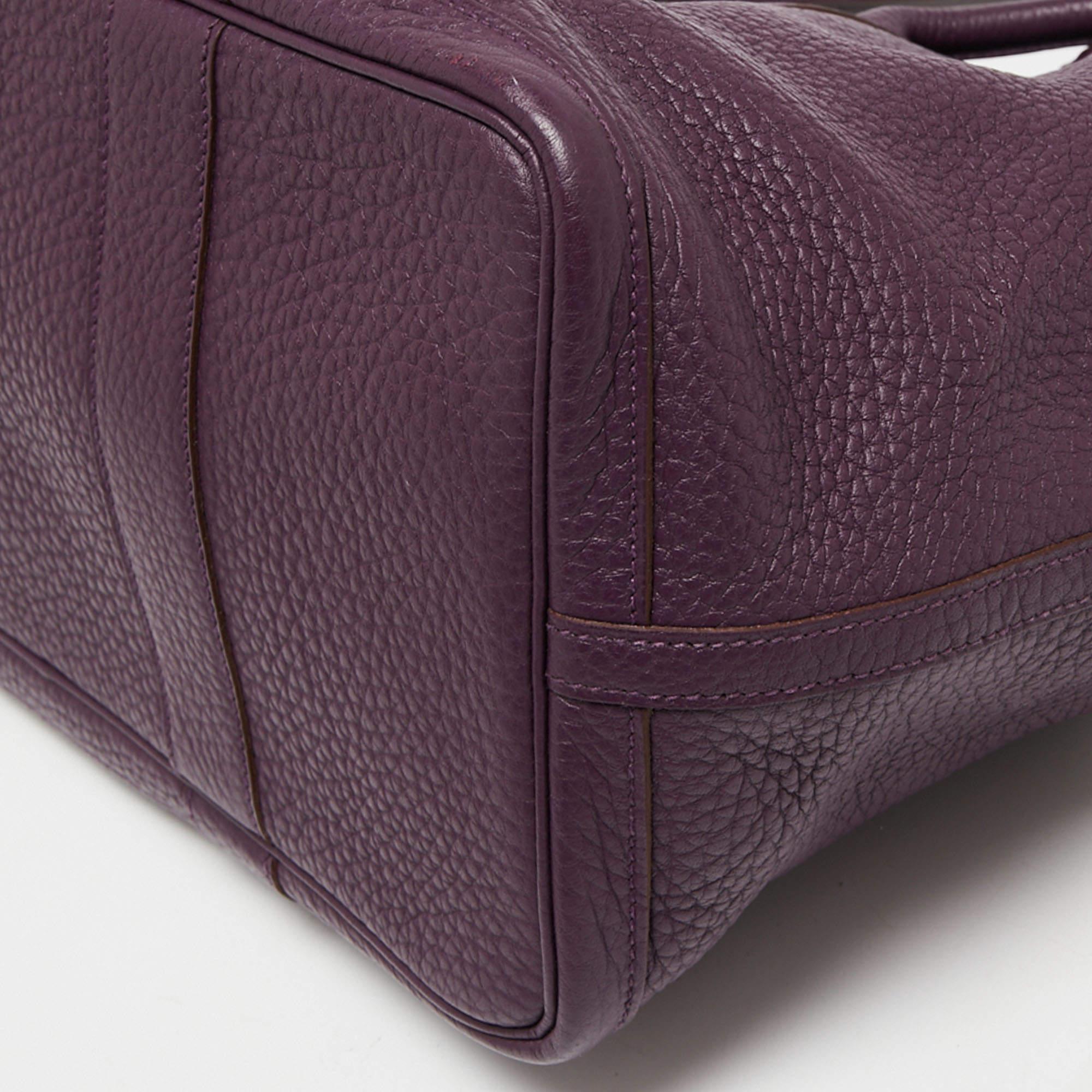 Hermes Cassis Negonda Leather Garden Party 36 Bag 1