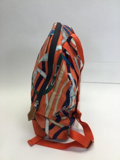 Hermes 'Cavalcadour' Air Silk Print Backpack
