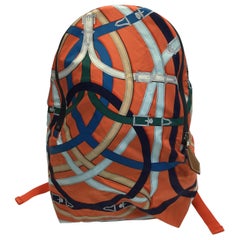 Hermes 'Cavalcadour' Air Silk Print Backpack 