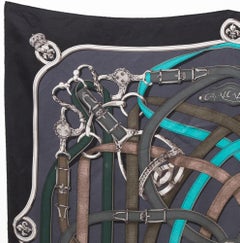 Hermes Cavalcadour by H d Origny Silk Scarf