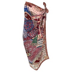 Hermes Cavaliers du Caucase Cashmere & Silk Designed by Annie Faivre Shawl 140