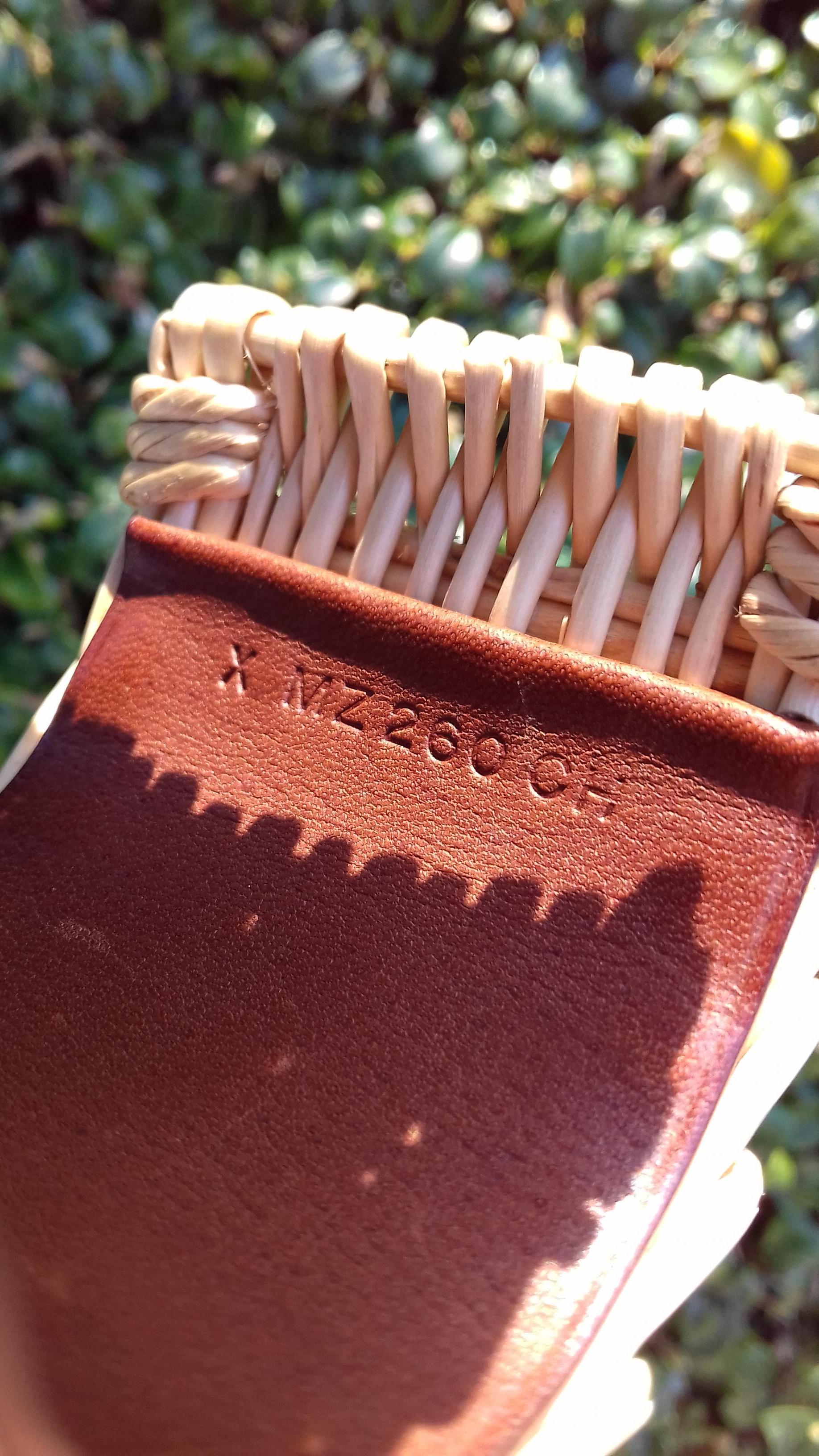 Hermès CDC Collier de Chien Bracelet Cuff Picnic Osier Wicker Line Phw S Ltd 1