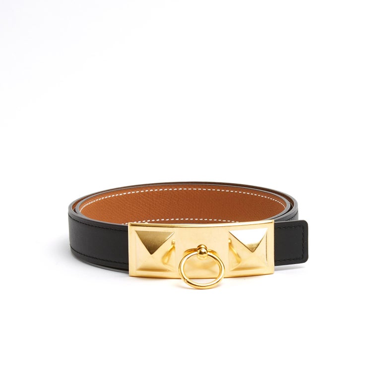 Hermès Ceinture A composer 24 mm T75 Black Collier de chien  display picture 1