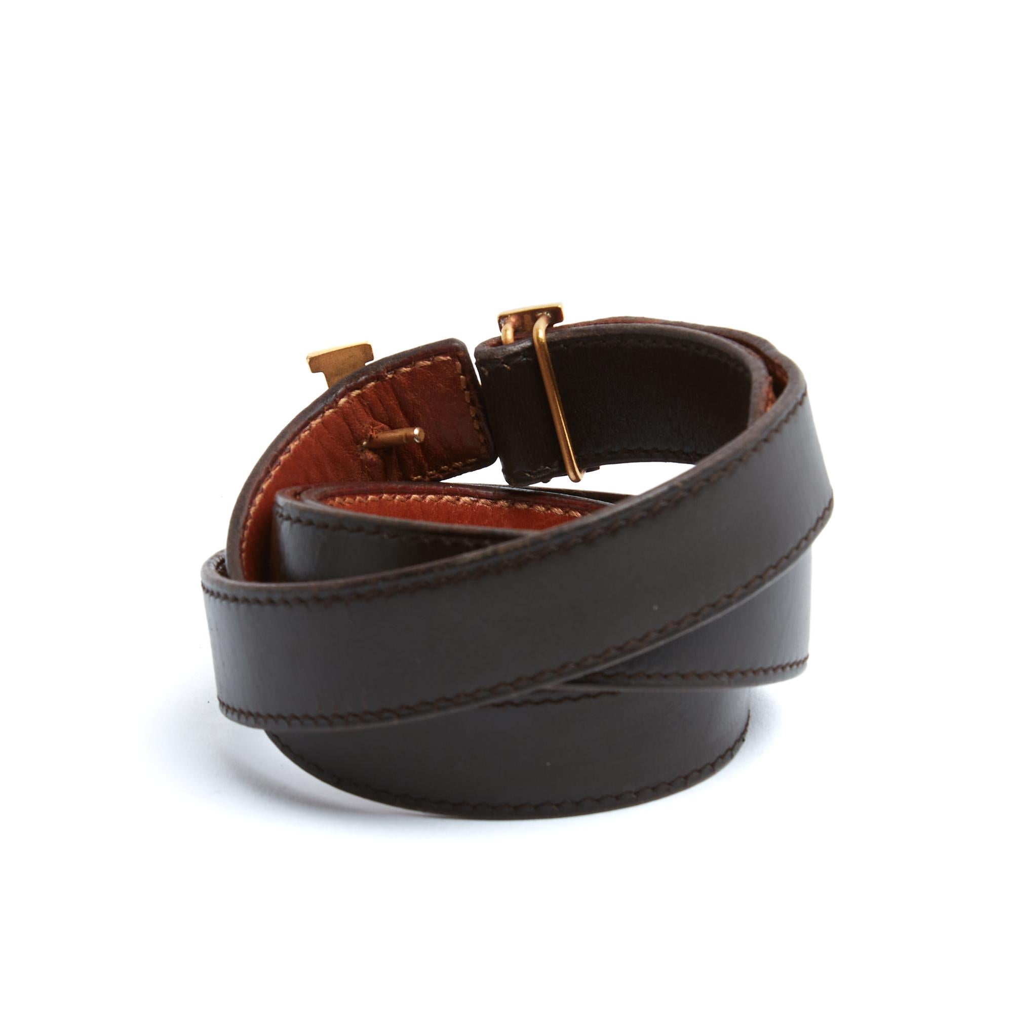 Hermès Ceinture H a composer reversible Constance adjustable Leather Belt Hermes In condizioni buone in vendita a PARIS, FR