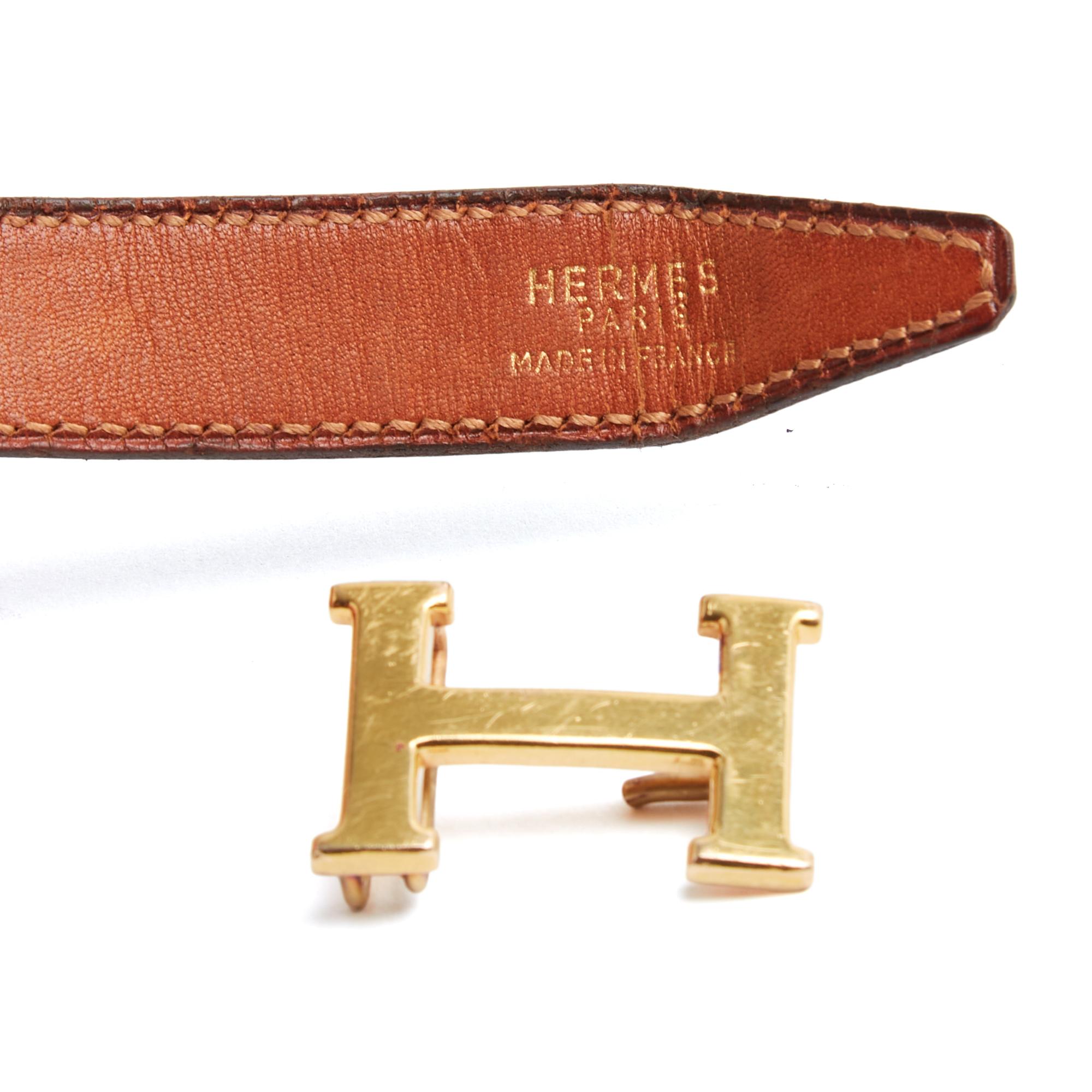 Donna Hermès Ceinture H a composer reversible Constance adjustable Leather Belt Hermes in vendita