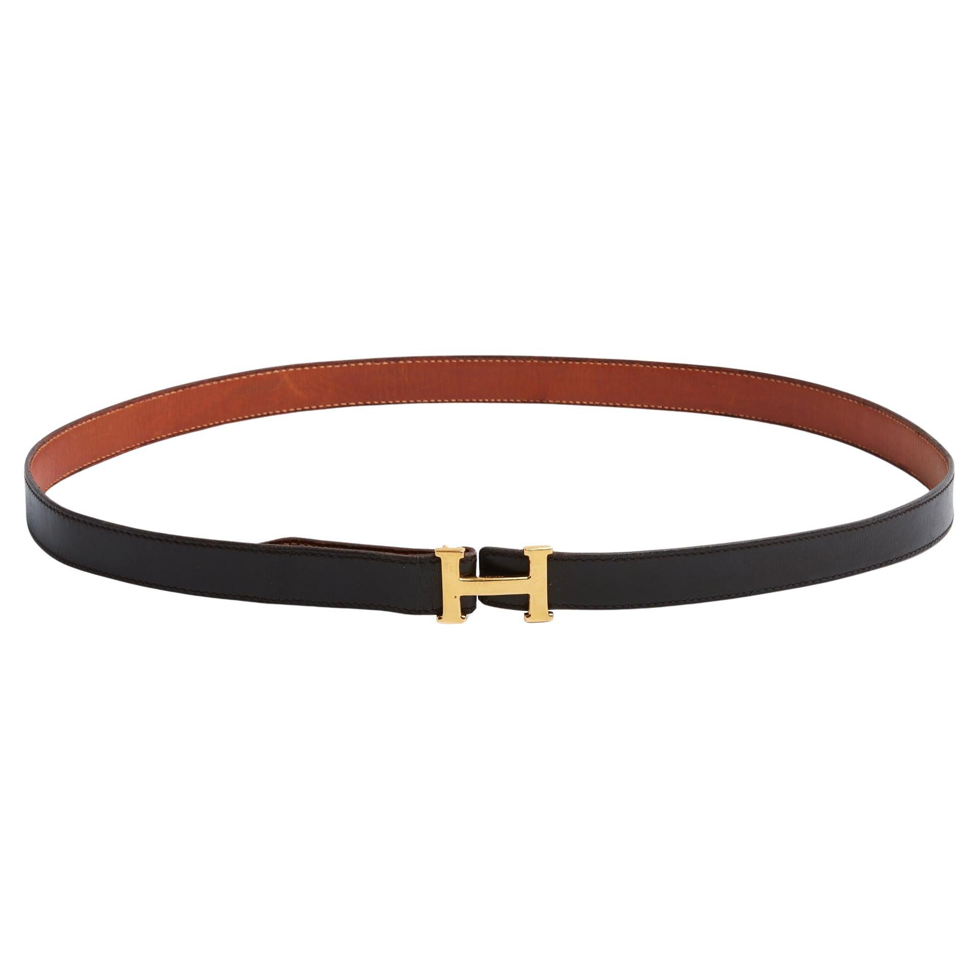 Hermès Ceinture H a composer reversible Constance adjustable Leather Belt Hermes in vendita