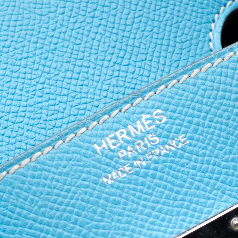 Women's Hermes Celeste Epsom Leather Palladium Hardware Birkin 35 Bag