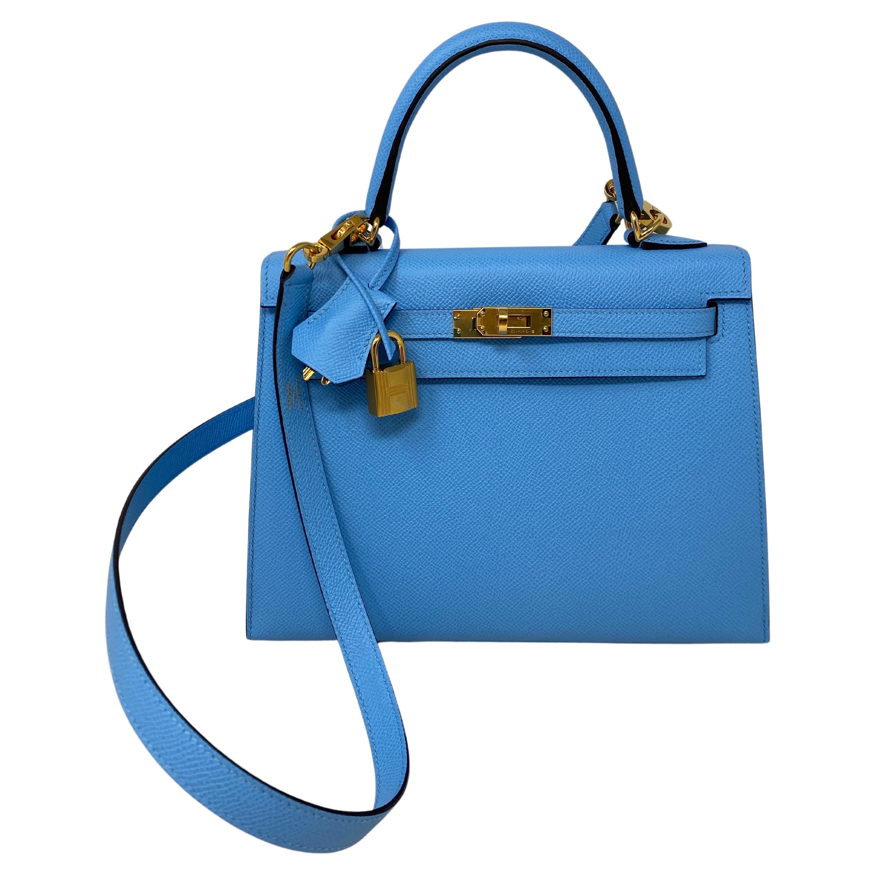 Hermes Celeste Kelly 25 Bag 