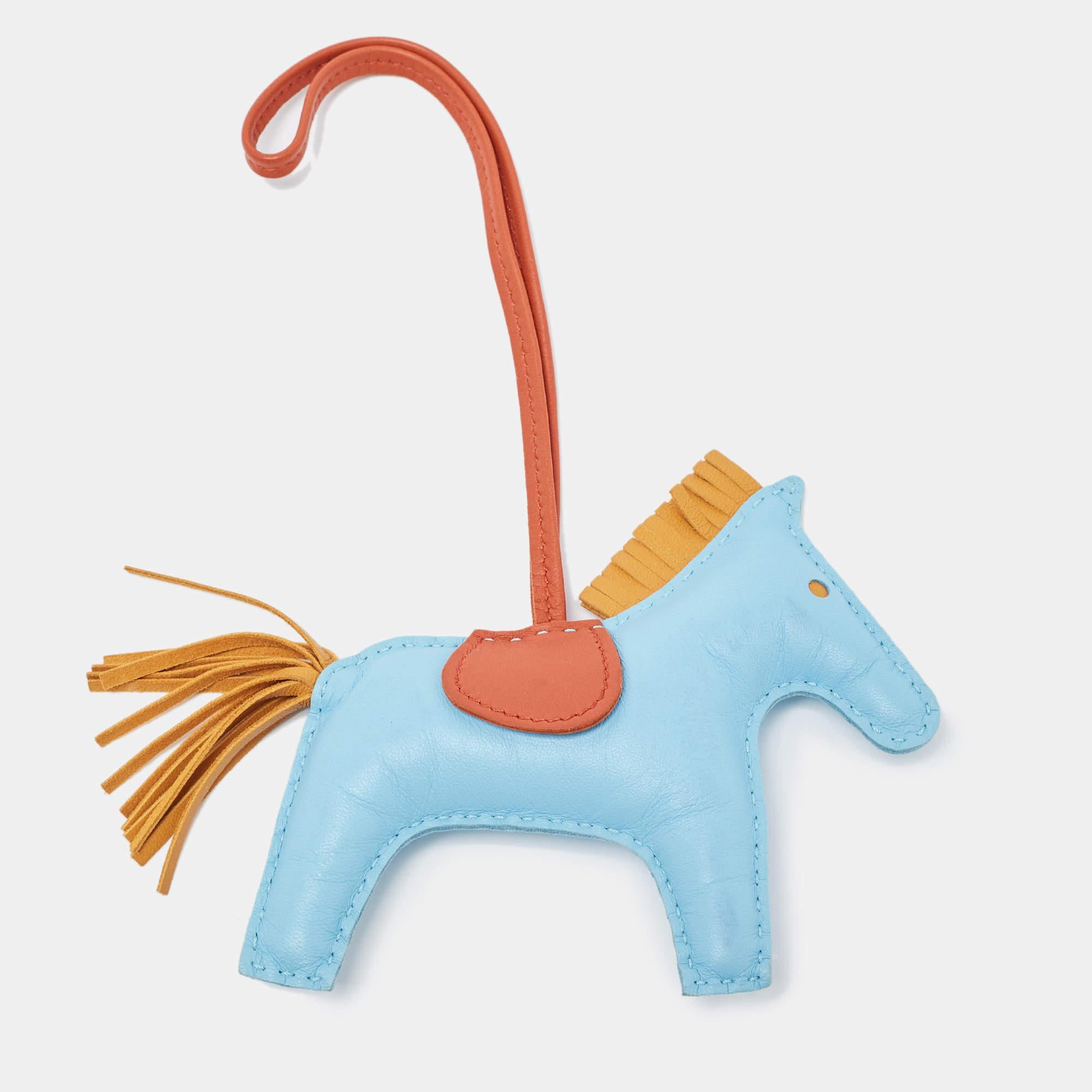 Some Rodeo bag charms by Hermès come close to being as rare as some of the brand's bags. Collected by fans of Hermès and handbags alike, these little galloping charms are dream pieces to dress up one's precious possessions. Hermès pays homage to its