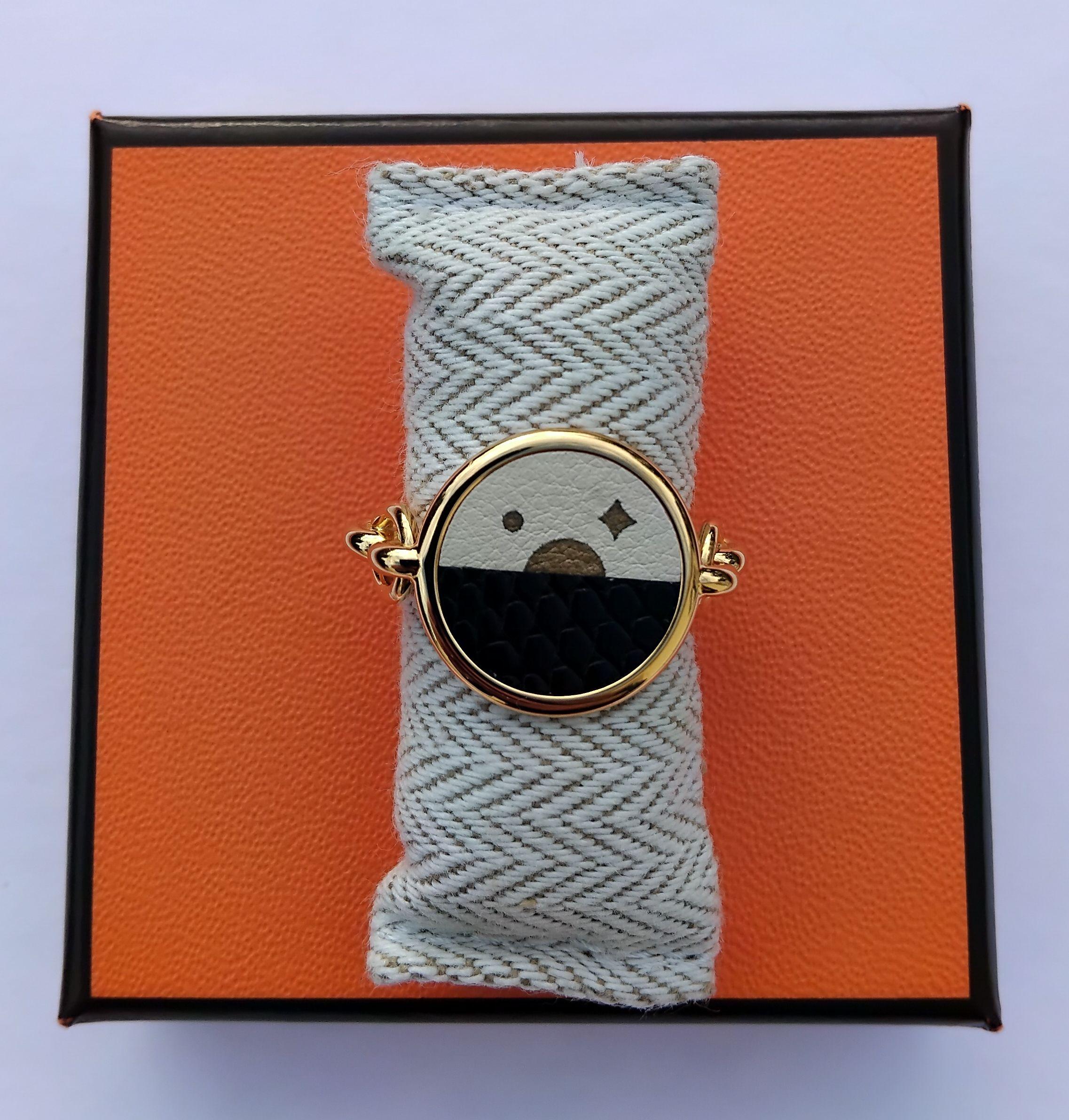 Anello Hermès Celeste Nuit S.52 in vendita 3