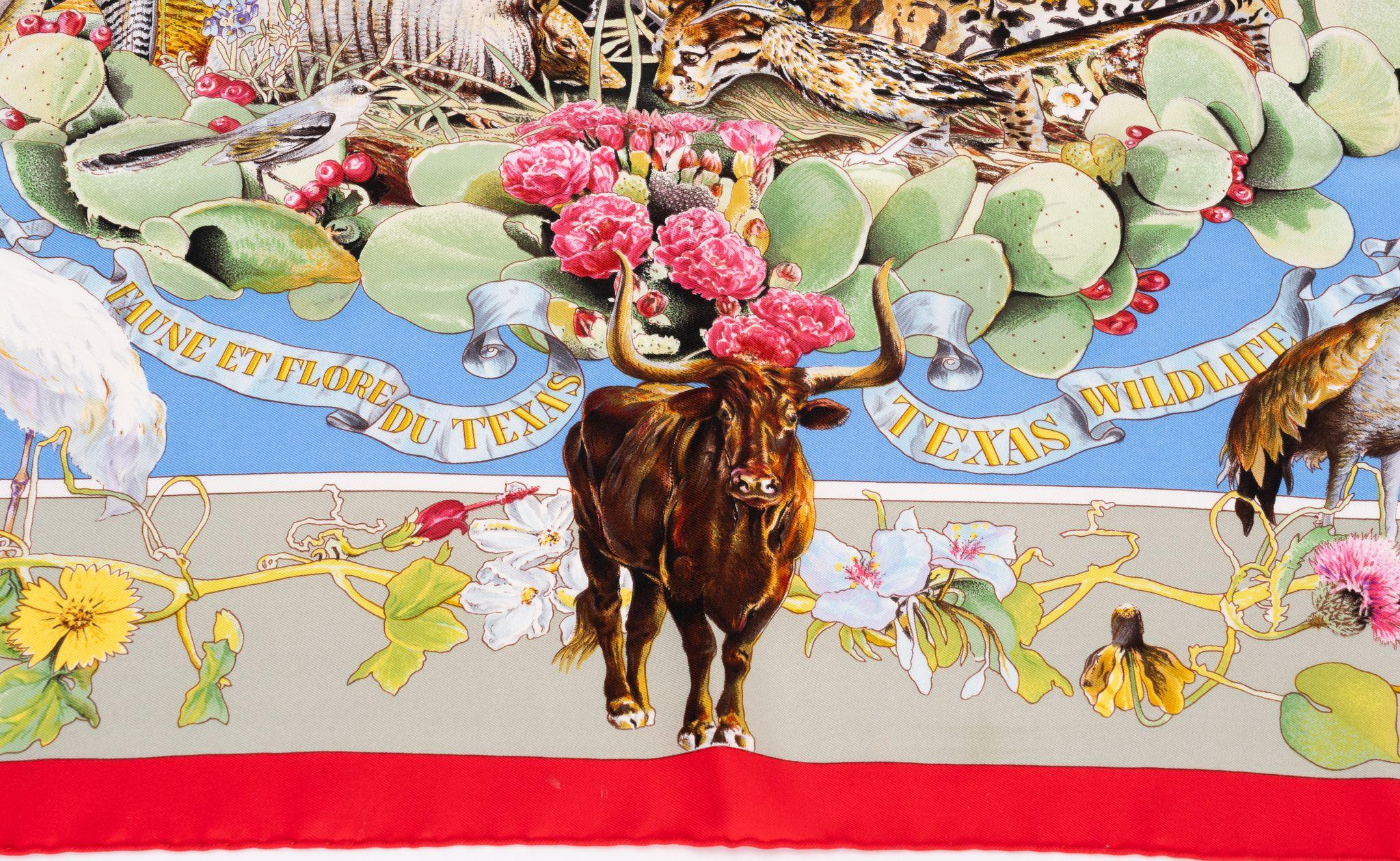 hermes texas wildlife scarf