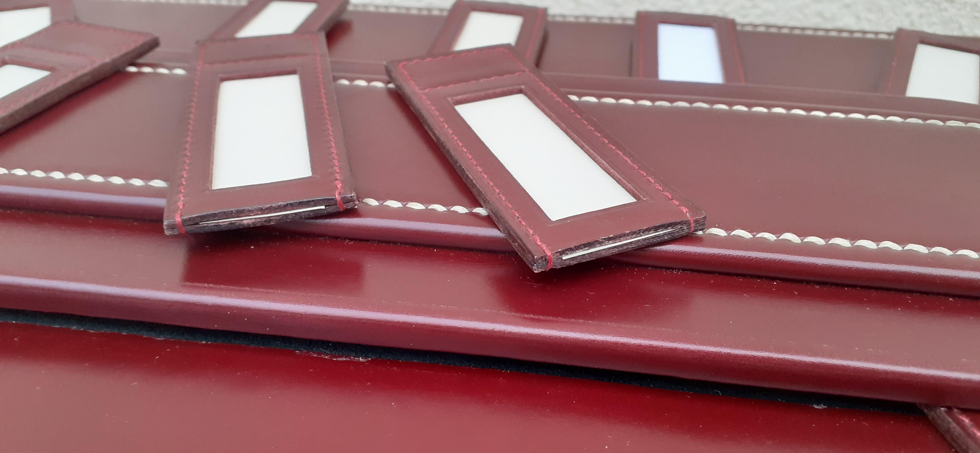 Hermès Centerpiece Seating Plan Table Plan 12 People Rouge H Leather 7