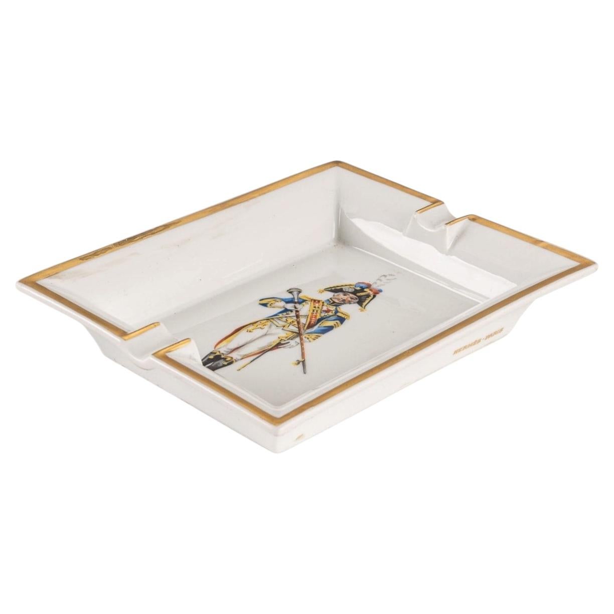 Hermès Ceramic Ashtray, 20th Century French Design, Good Condition