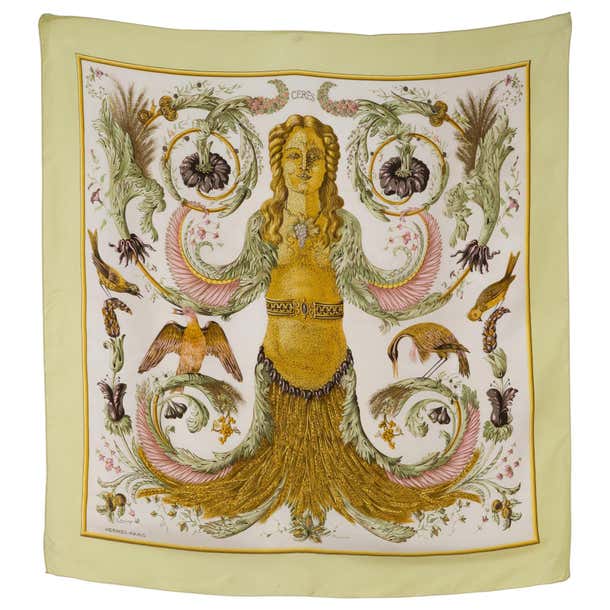 Hermes Ceres by Françoise Faconnet Silk Scarf at 1stDibs | hermes ceres ...