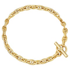 Hermes 'Chain d'Ancre' Vintage Gold Link Necklace