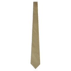 Hermes Chain-Link Pattern Silk Tie