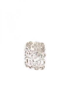 Hermès Chaine d' Ancre Enchainée Sterling Silver Bracelet