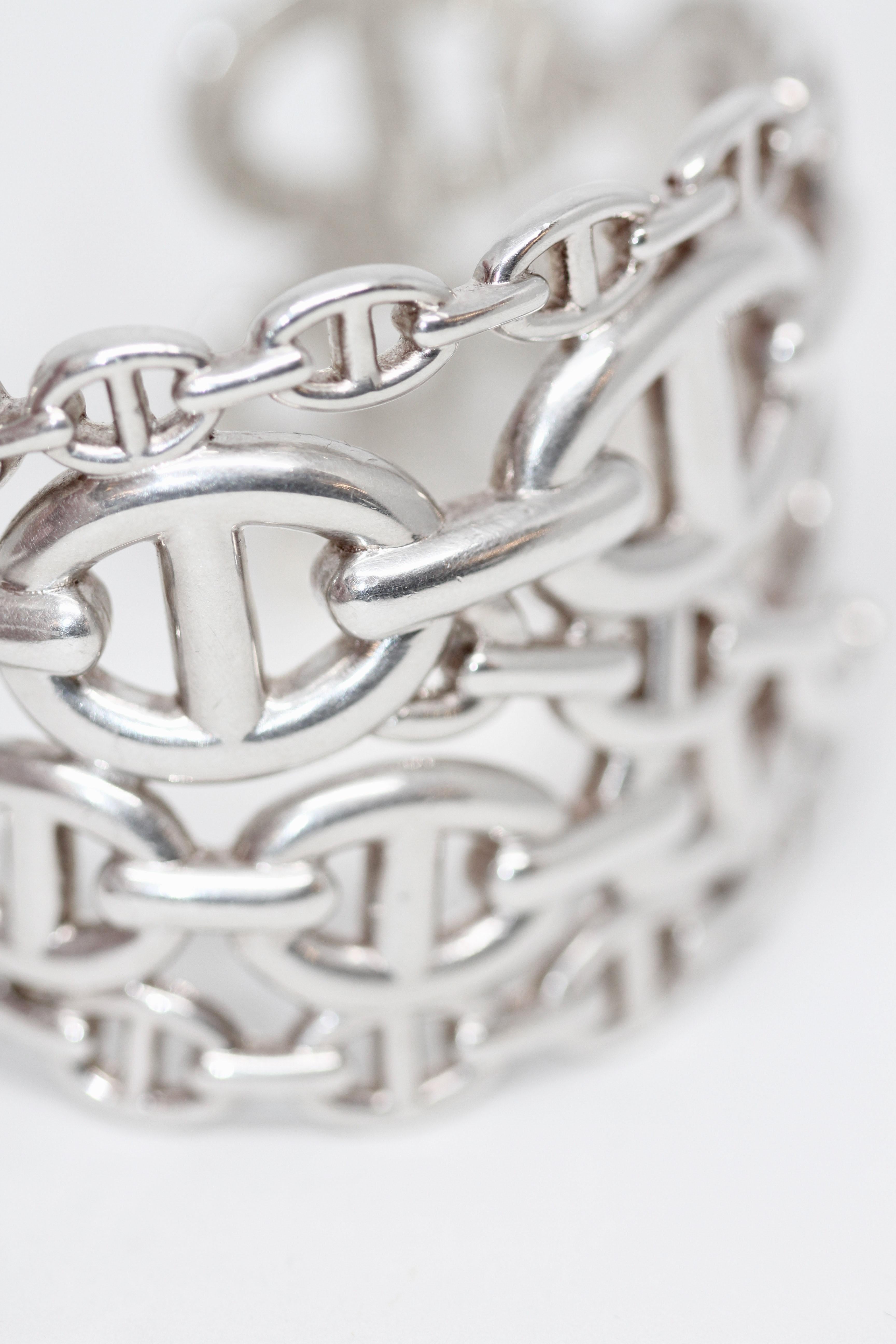 Hermès Chaine d' Ancre Enchainée Sterling Silver Bracelet 1