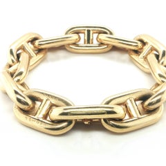 Hermes "Chaine d' Ancre" Heavy Link Bracelet in 18k Yellow Gold, Vintage