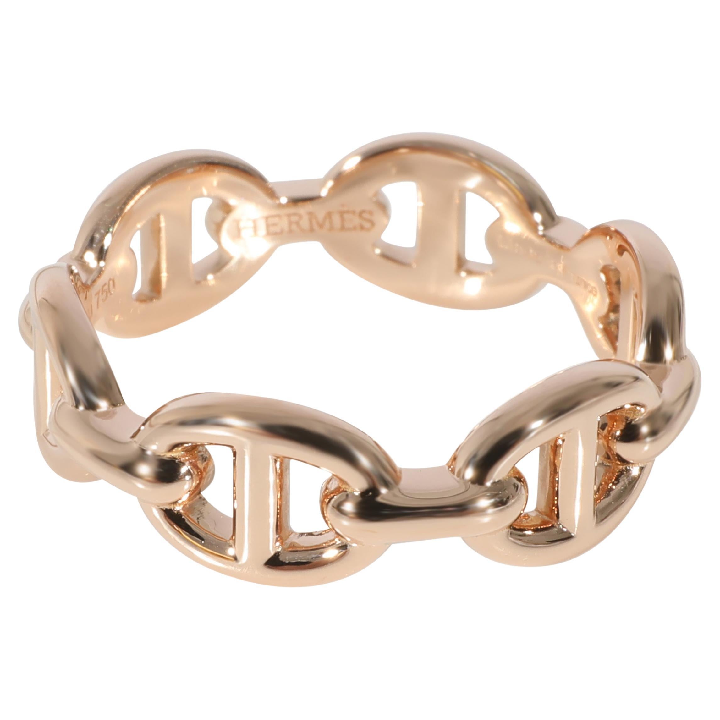 Hermès Chaine D' Ancre Ring in 18k Rose Gold