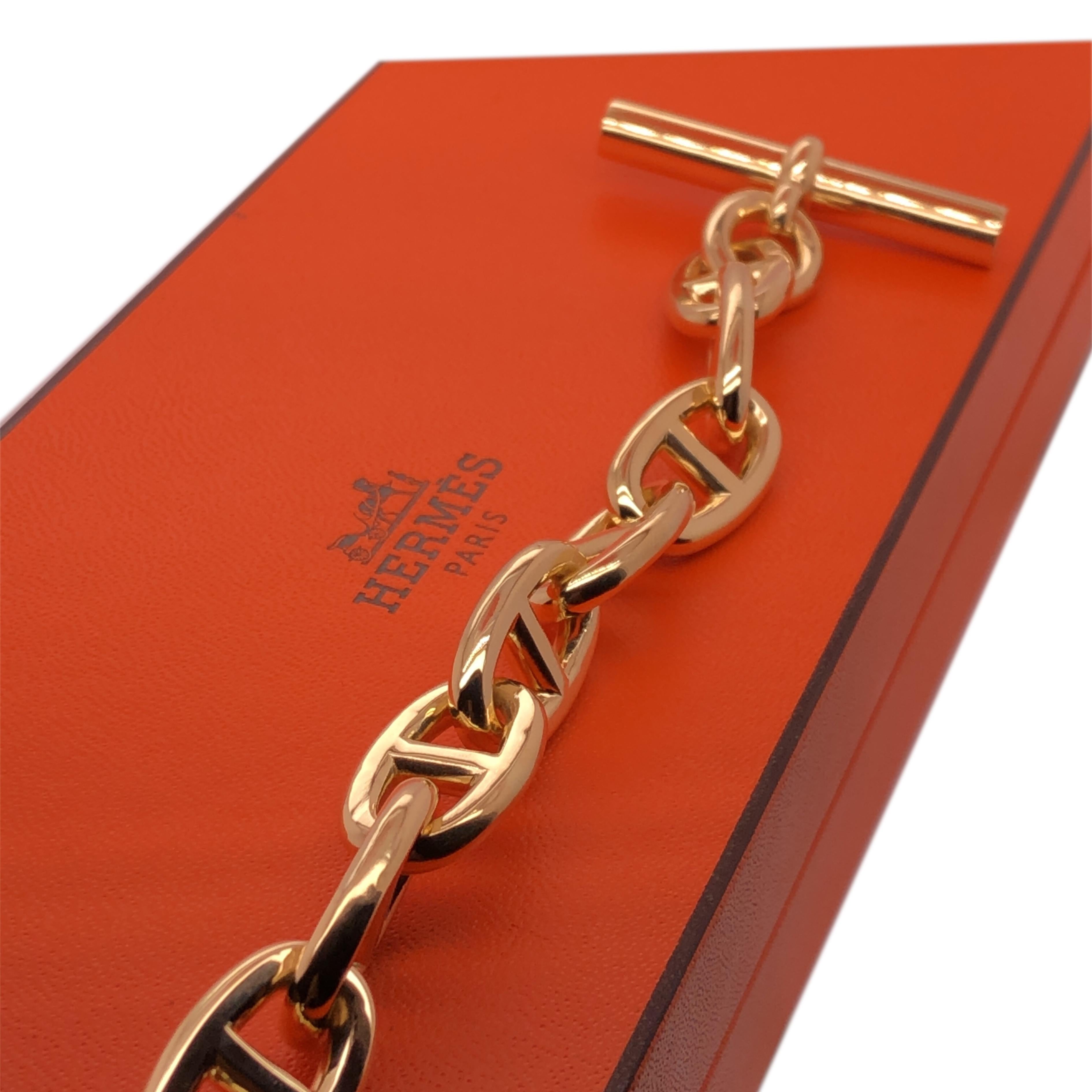 Hermès Chaine d' Ancre Yellow Gold Bracelet, circa 1985 2