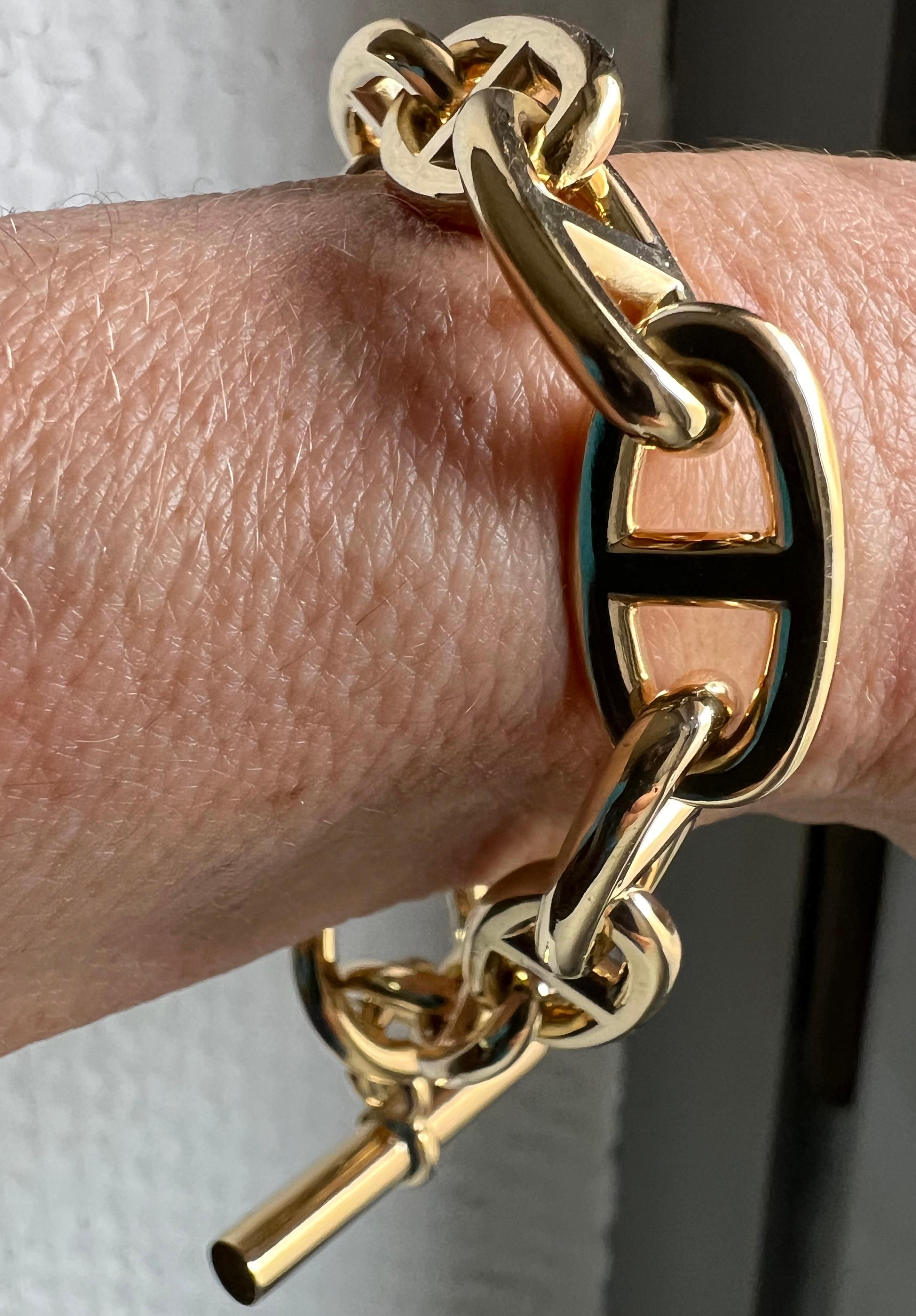 Hermès Chaine D' Ancre Yellow Gold Bracelet Large Size, circa 1995 1