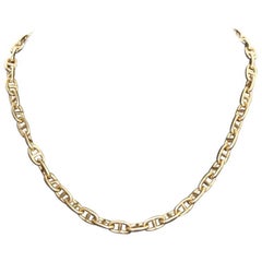 Hermes Chaine D'Ancre 18 Karat Yellow Gold Necklace