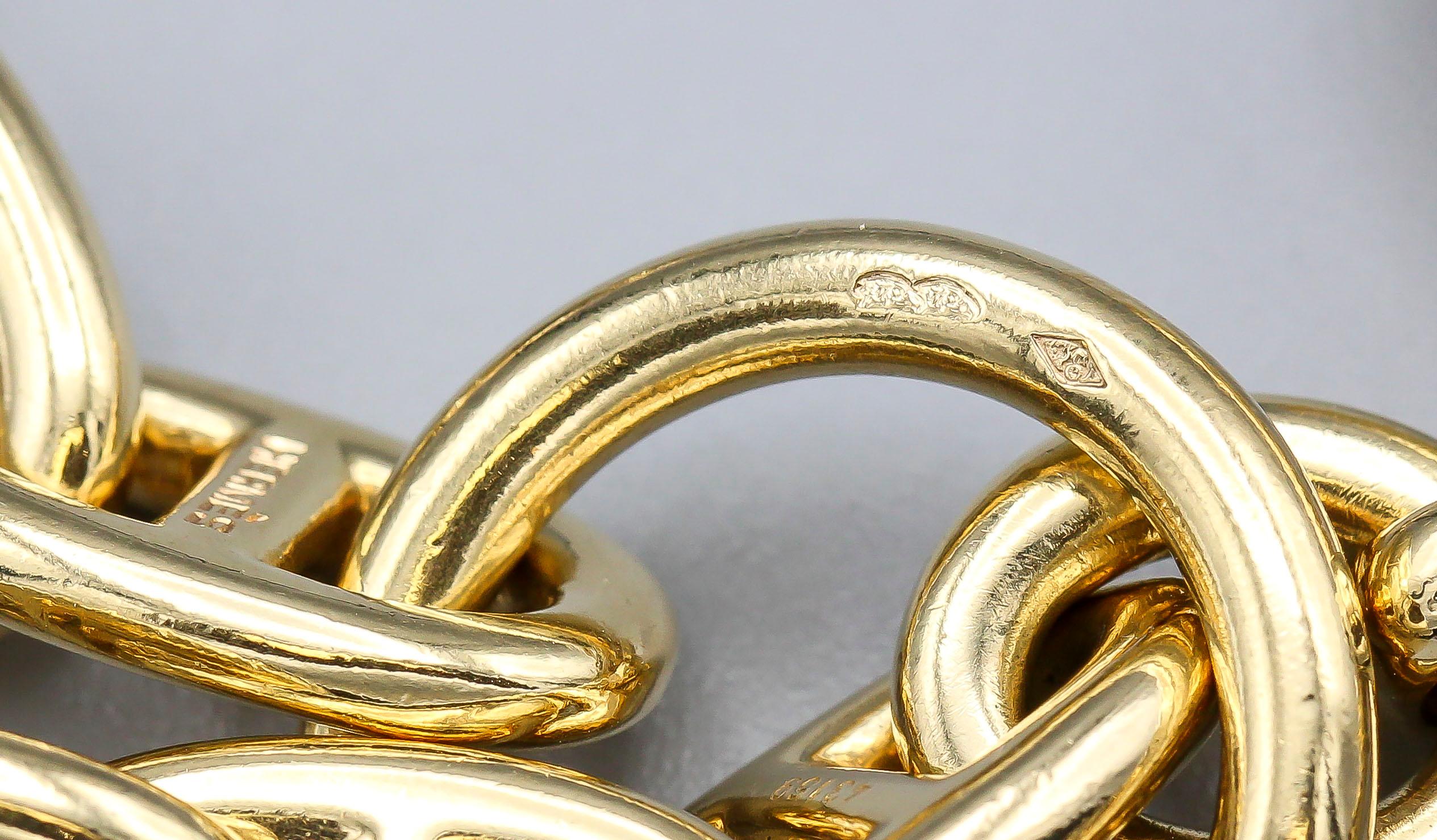 collier hermes maille marine