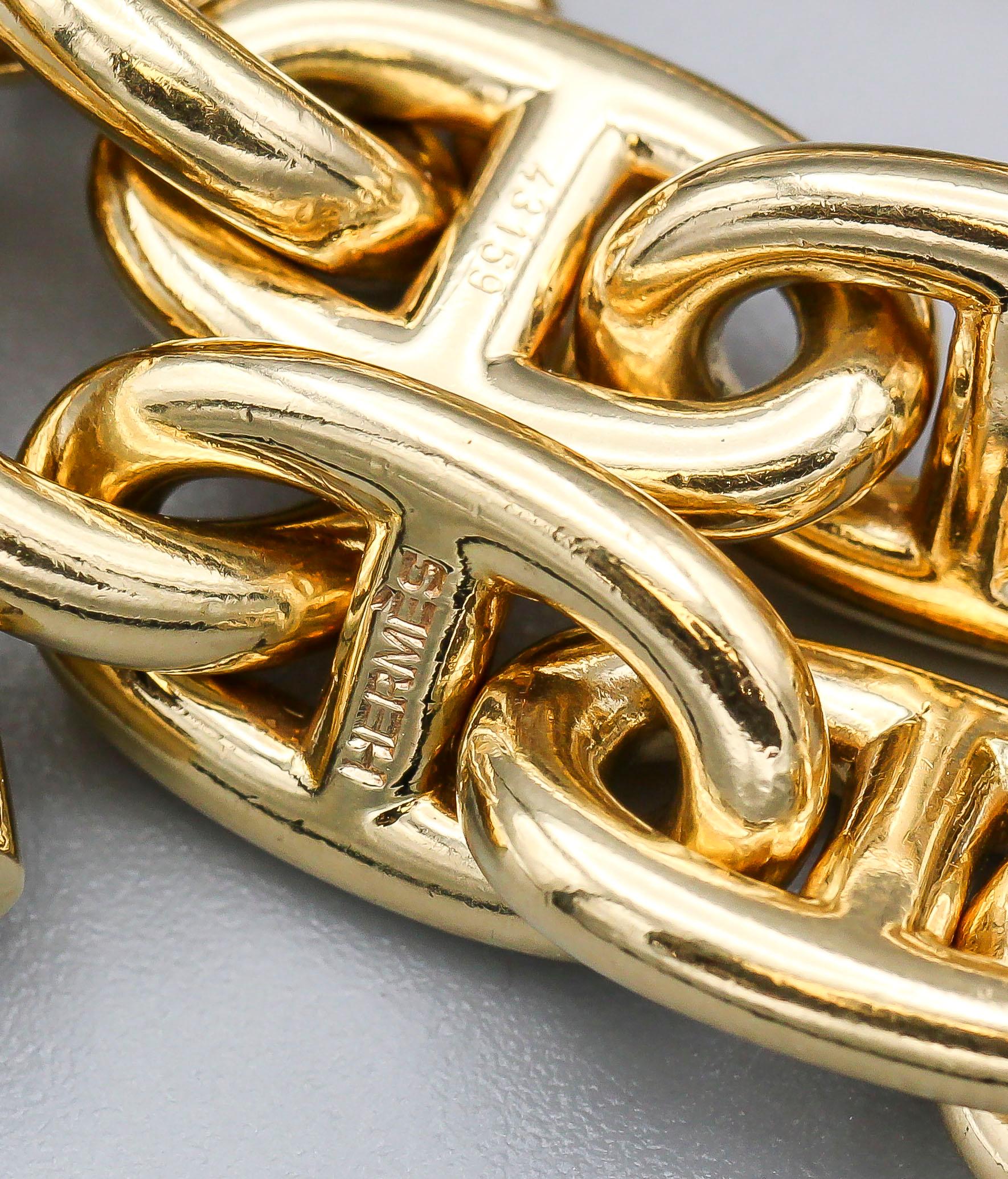sautoir hermes chaine d'ancre