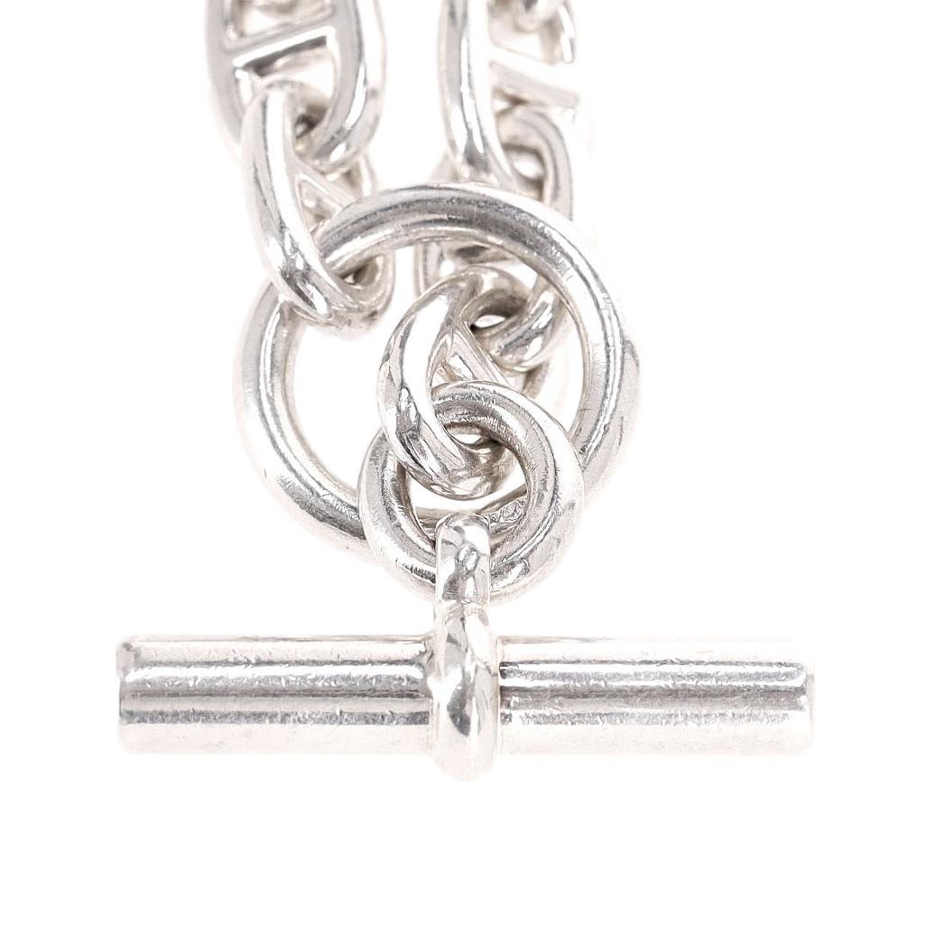 Hermes Chaîne d’Ancre 925 Sterling Silver Large Long Necklace For Sale 1