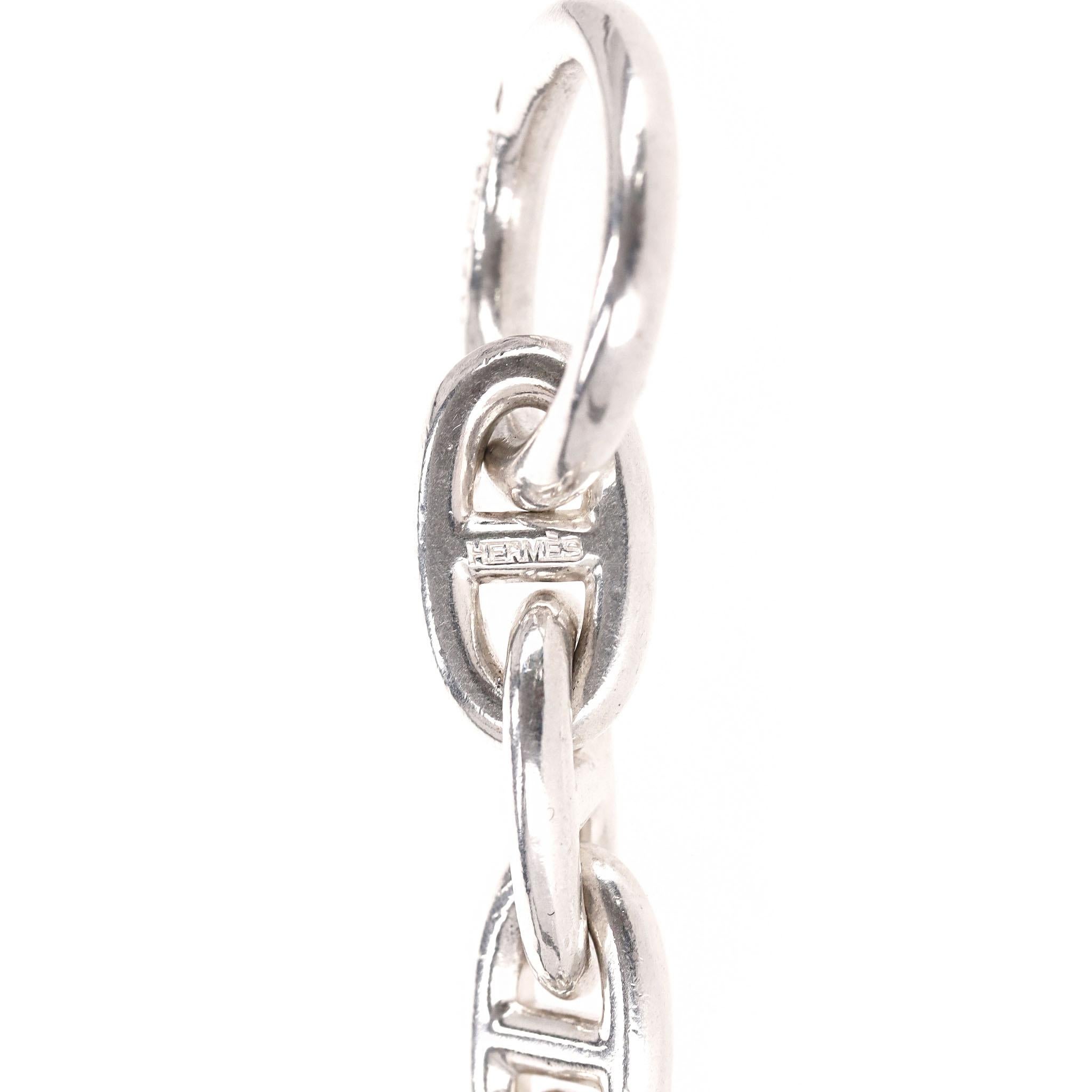 Hermes Chaîne d’Ancre 925 Sterling Silver Large Long Necklace For Sale 2