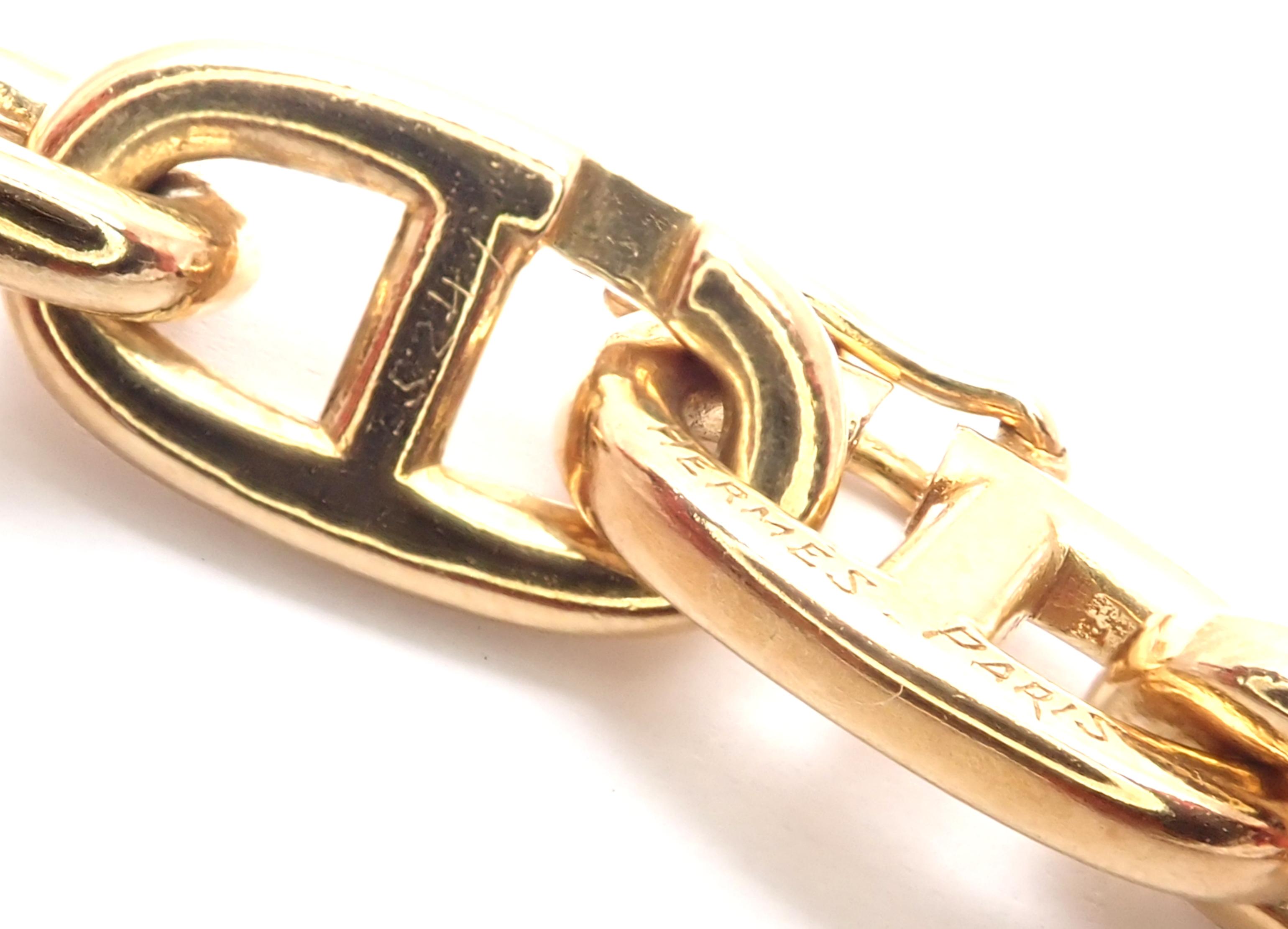 hermes gold chain necklace