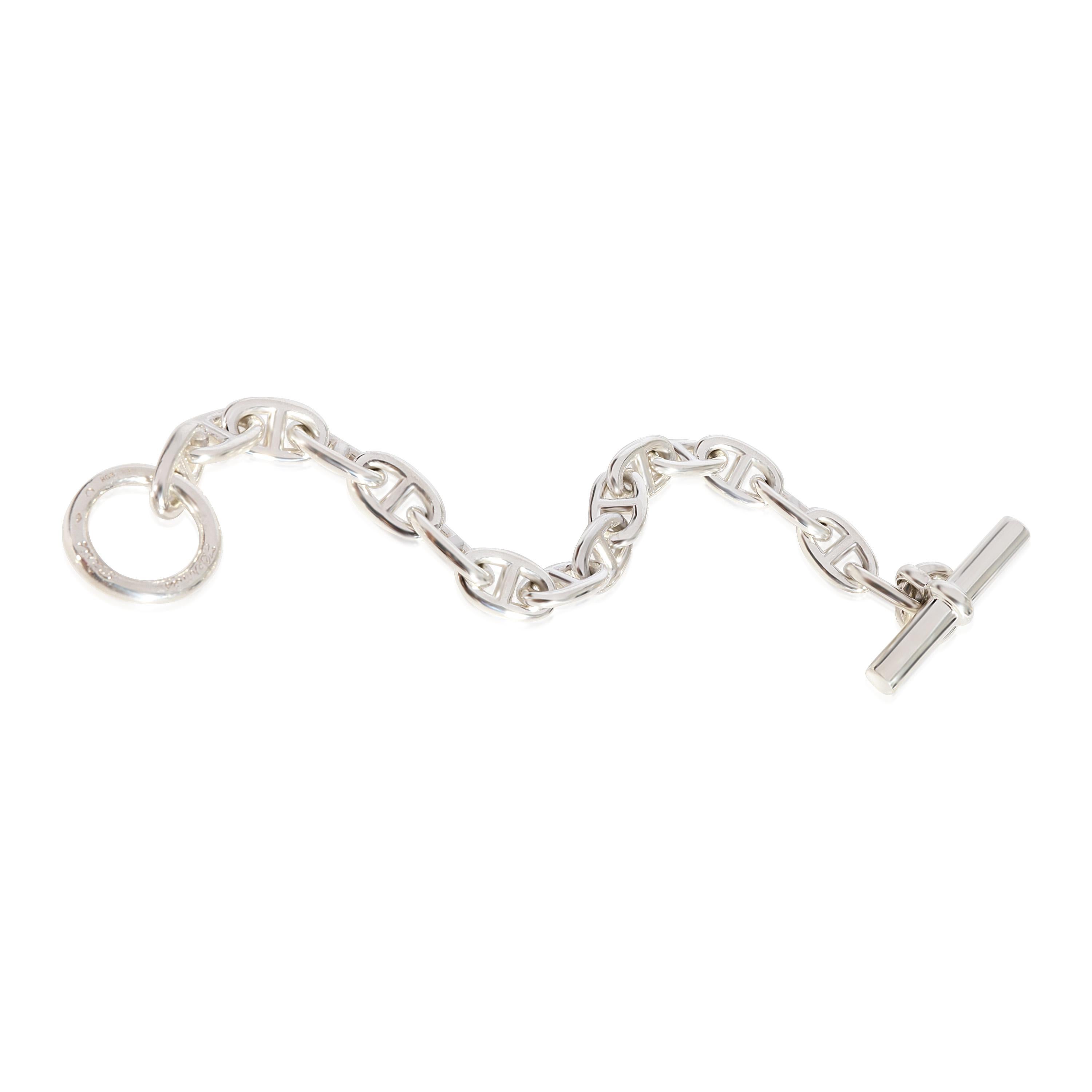Hermès Chaine D'ancre Bracelet in 925 Sterling Silver

PRIMARY DETAILS
SKU: 123680
Listing Title: Hermès Chaine D'ancre Bracelet in 925 Sterling Silver
Condition Description: Retails for 1300 USD. In excellent condition and recently polished. 7.5