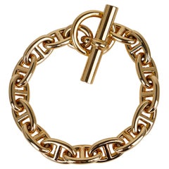 Hermes Chaine d'Ancre Bracelet Medium Model 18k Yellow Gold