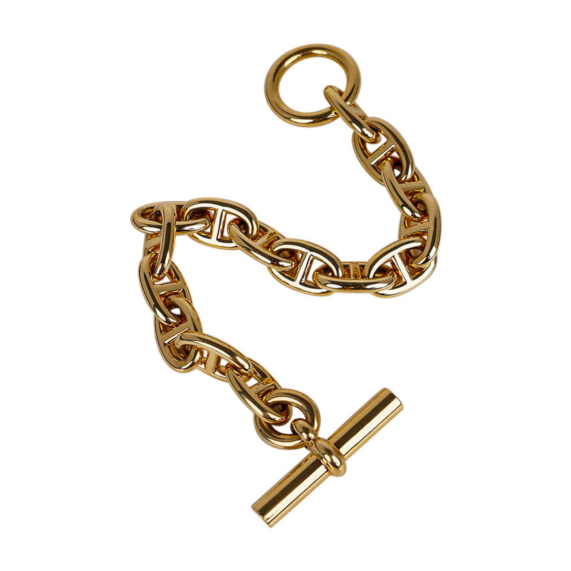 hermes gold chain bracelet