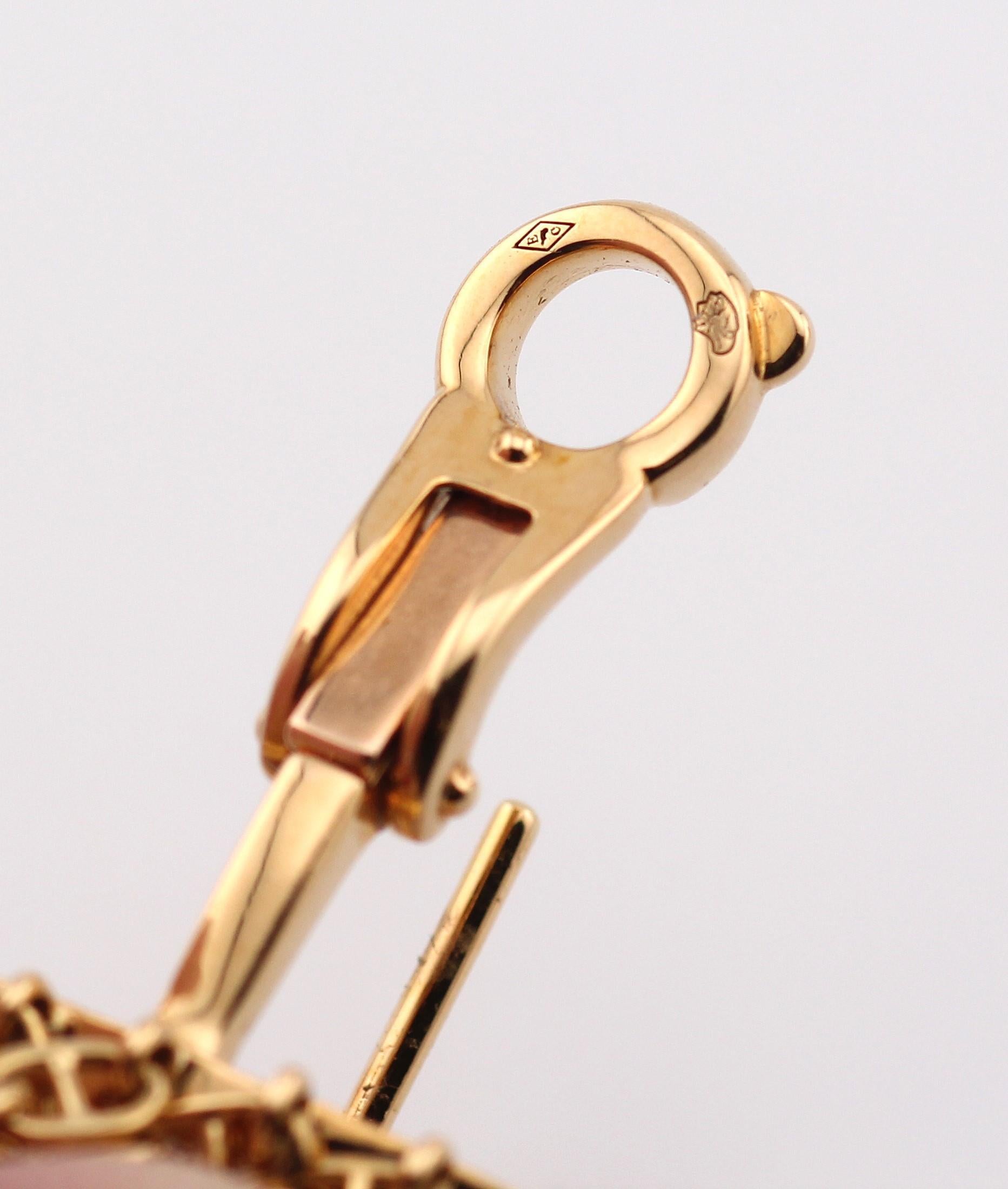 HERMES Chaine D'Ancre Calypso Große Ohrringe mit Fransen und Diamanten aus 18k Gold 2