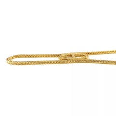 Hermes Chaine d'ancre Danae Pendant 18k Yellow Gold Necklace