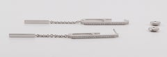 Hermes - Boucles d'oreilles Chaine d'Ancre en or blanc 18 carats avec diamants