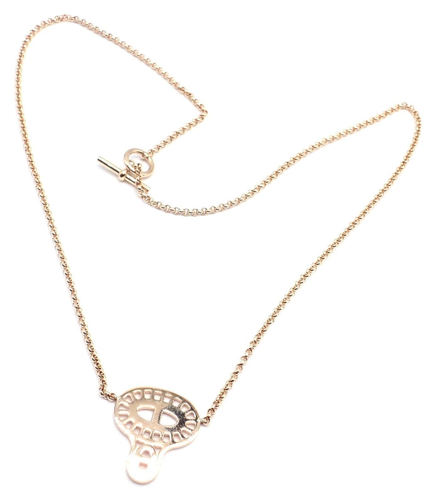da uomo o donna Collana Hermes Chaine D'ancre Divine Diamond in oro rosa in vendita