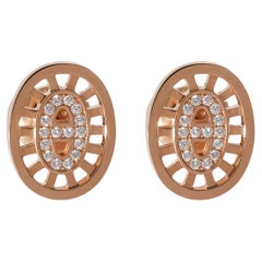 Hermès Chaine d'ancre Divine  Orecchini in oro rosa 18k 0,13 CTW