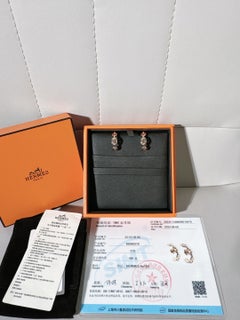 Hermès Chaine d’Ancre Enchaîné Pig‑Nose Crawl‑Style Earrings