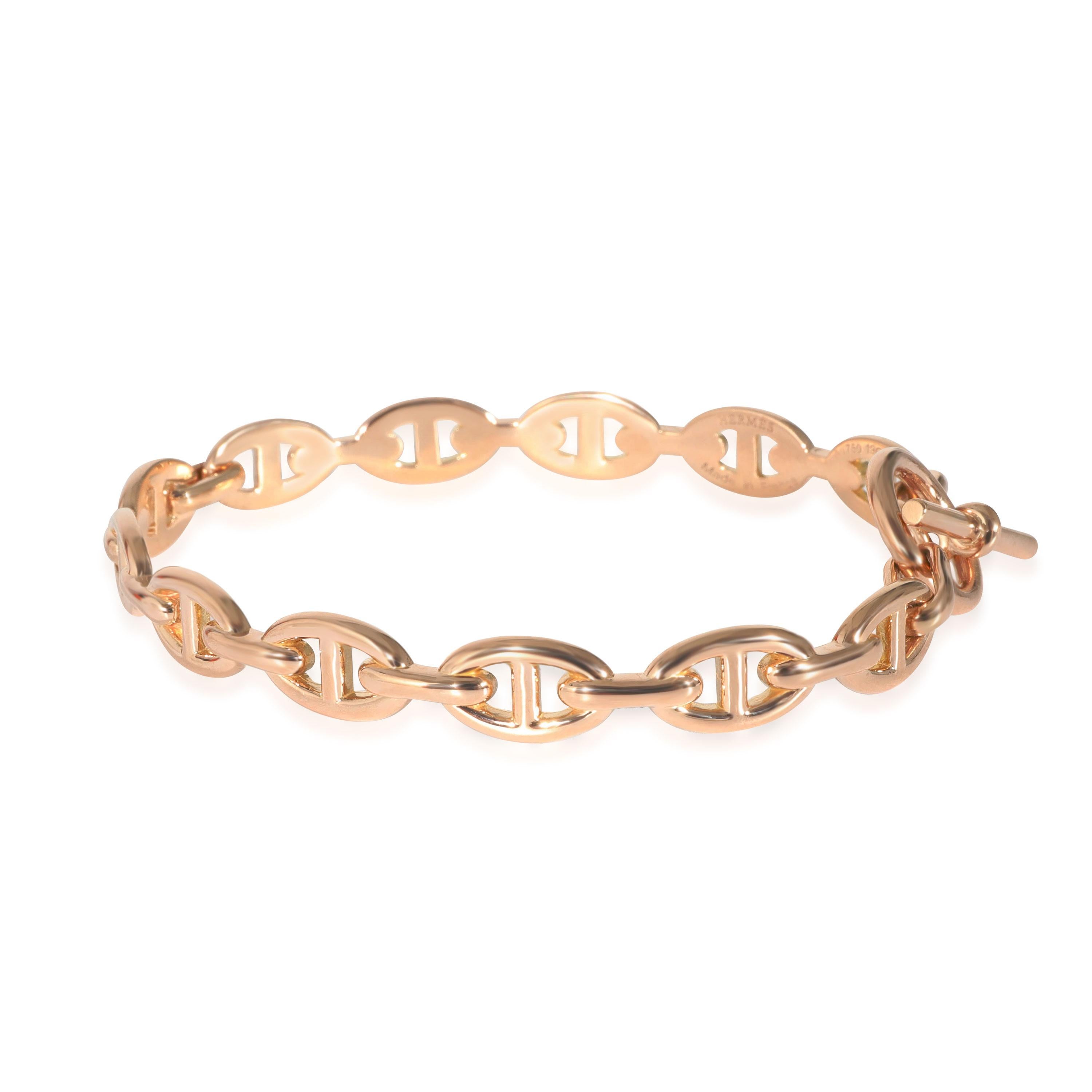 Hermès Chaîne d'Ancre Enchaînée Armband aus 18k Roségold für Damen oder Herren