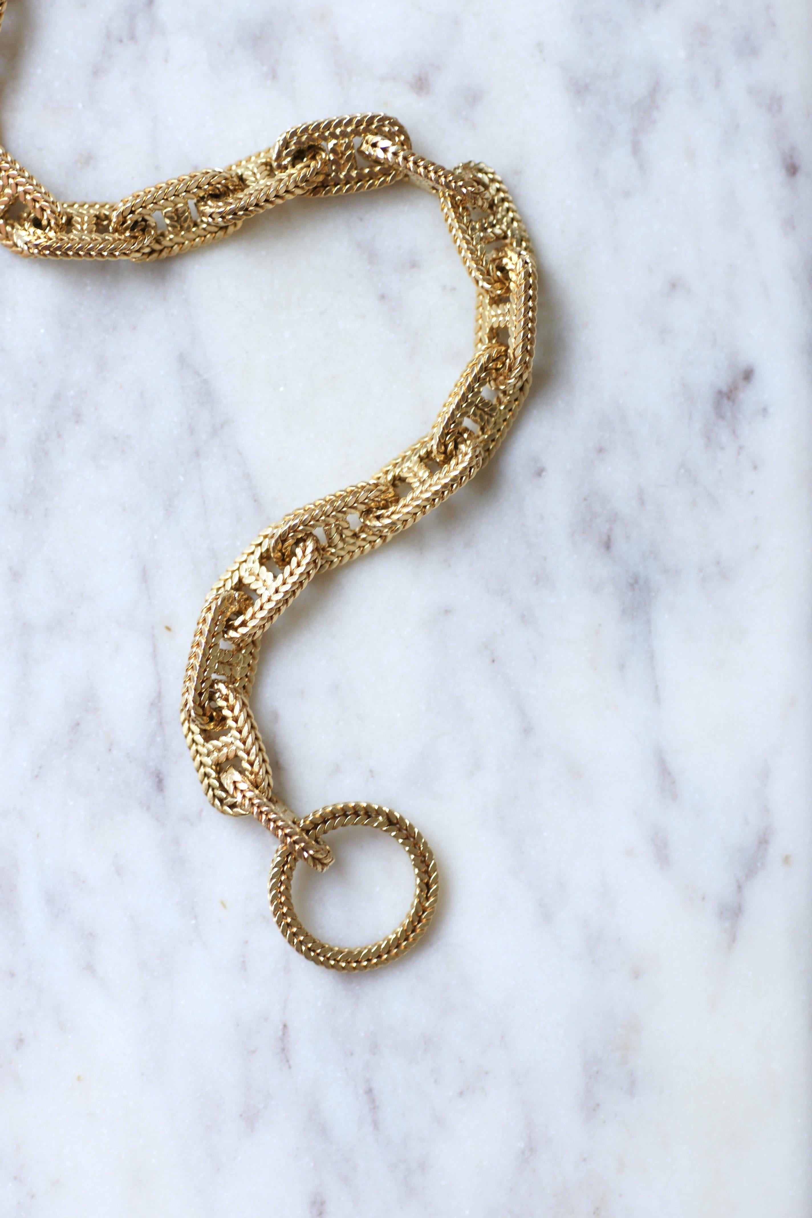 Hermès Chaîne d'Ancre Gold Bracelet By Georges Lenfant For Sale 3