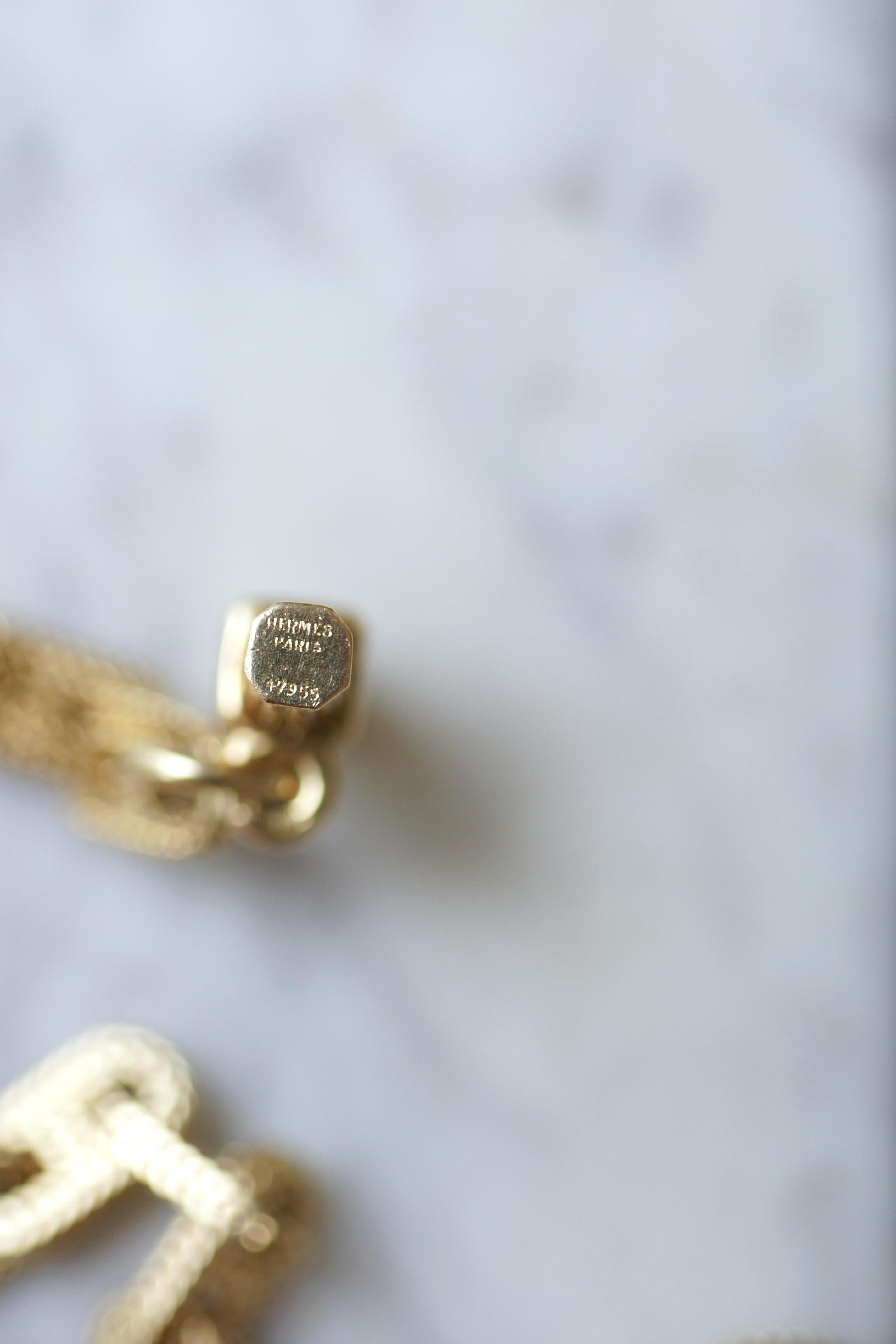 Hermès Chaîne d'Ancre Gold Bracelet By Georges Lenfant For Sale 4