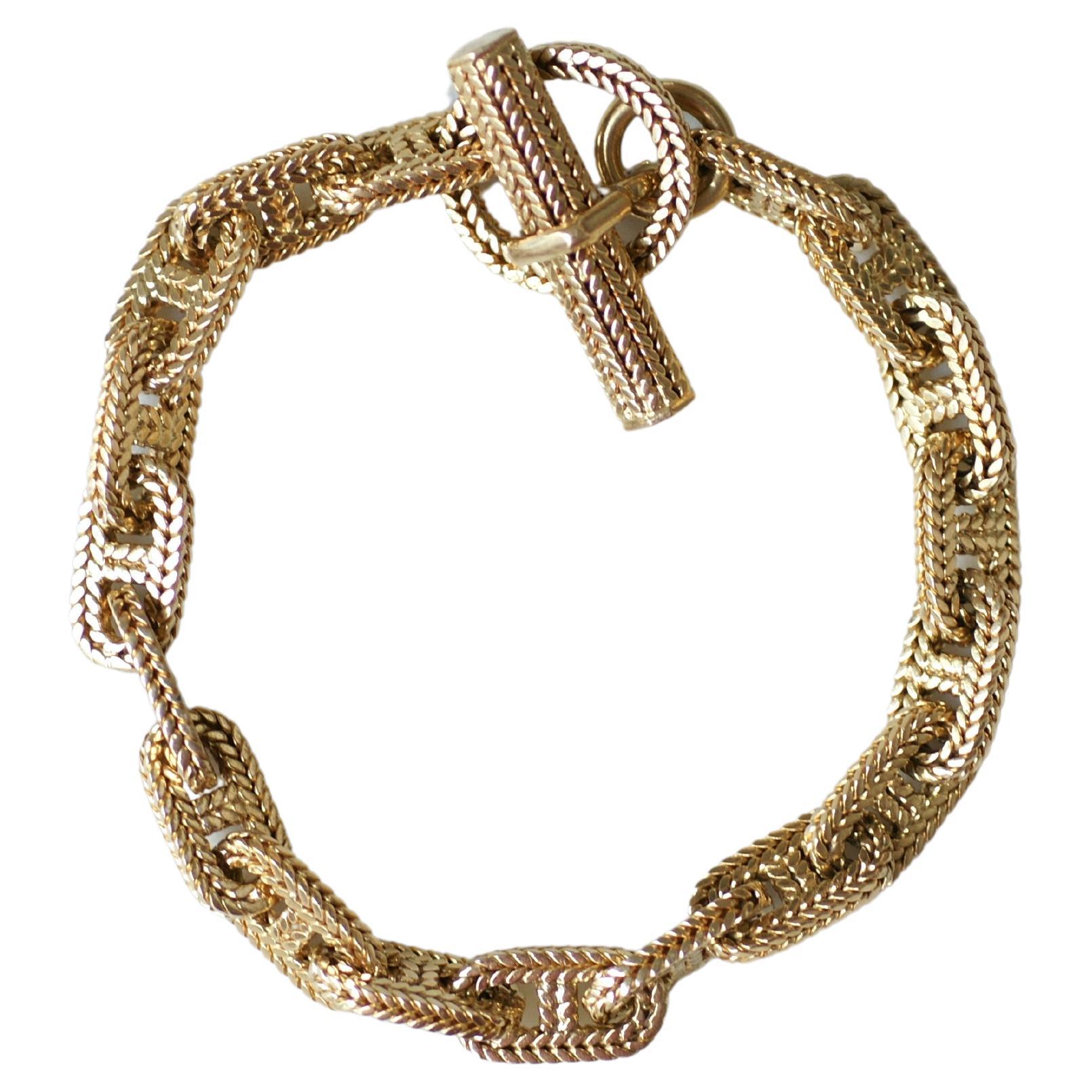 Hermès Chaîne d'Ancre Gold Bracelet By Georges Lenfant For Sale