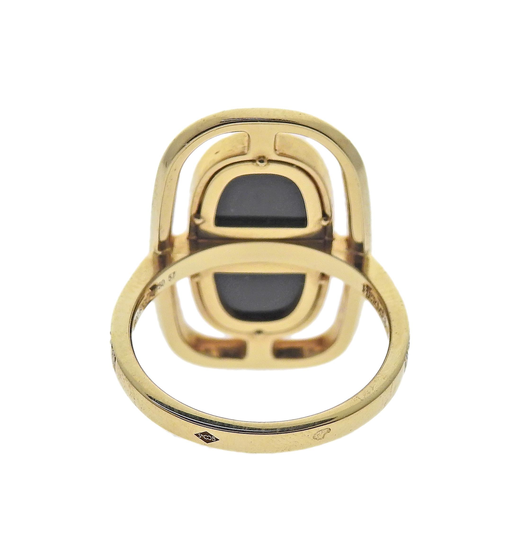 hermes chaine d'ancre ring diamond