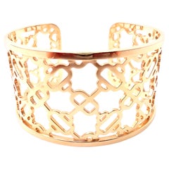 Hermes Chaine d'Ancre Passerelle Cuff Rose Gold Bangle Bracelet