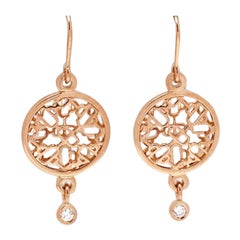 Hermes Chaine d'Ancre Passerelle Rose Gold Earrings, Small Model