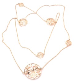 Hermes Chaine d'Ancre Passerelle Rose Gold Long Necklace
